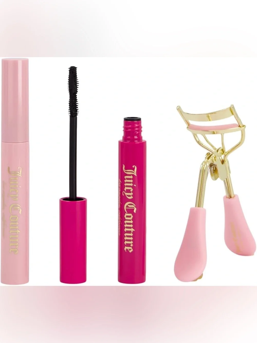 Juicy Couture Mascara Duo & Lash Curler Gift Set (Black Volume & Lucious Lash)